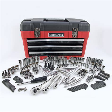 Craftsman 99048 Mechanics Tool Set With Metal Hand Box 